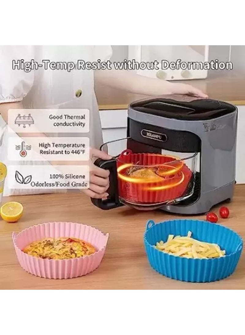 FOSCADIT Foscadit Air Fryer Liners Premium Airfryer Liners Durable Air Fryer Silicone Liners Essential Food Grade Air Fryer Accessories for Healthy Cooking  - Image 5