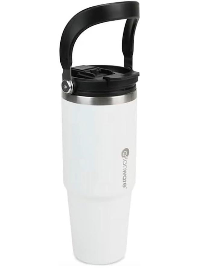 قارورة ستانلس ستيل مزدوجة الجدار مع شفاط 890 مل