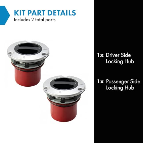 TRQ 2 Piece 4x4 Auto Locking Hub Set Compatible with 20112021 Ford F250 F350 Super Duty 20112017 F450 F550 4WD 4 Wheel Drive - Image 3