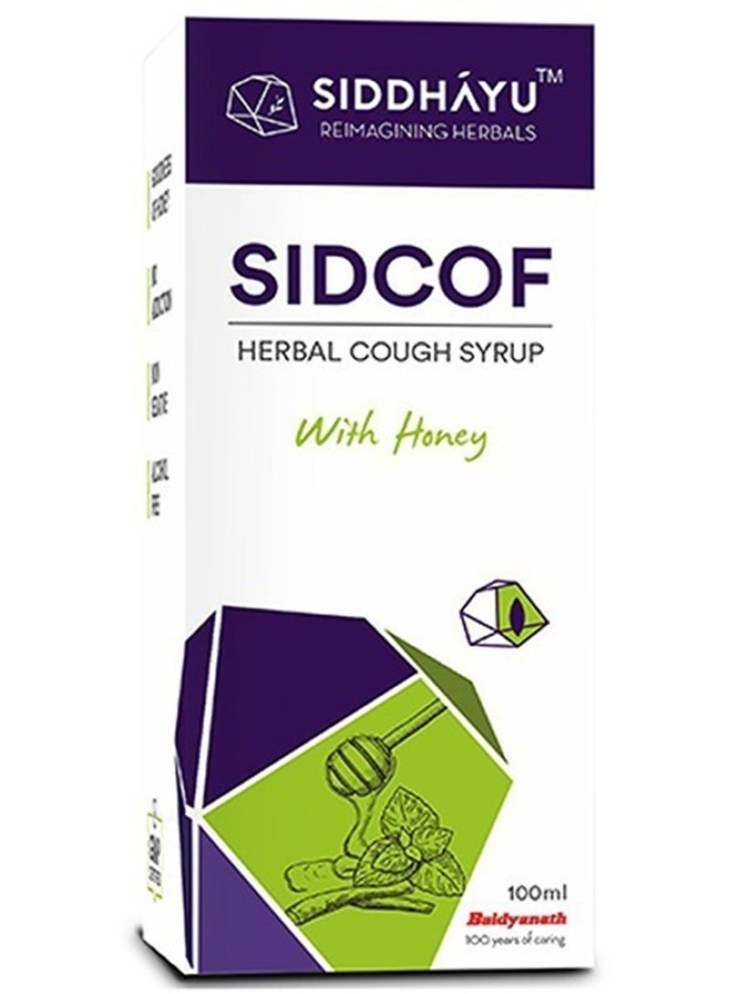 SIDDHAYU SIDCOF Cough Syrup 100Ml With Honey - Image 1