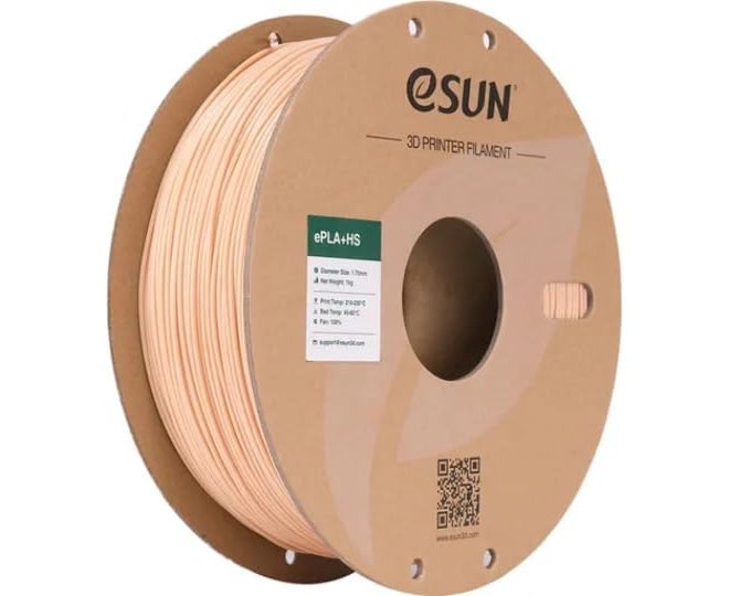 3idea e-Sun PLA+HS Filament 1.75mm, 3D Printer Filament High Speed PLA for Fast Printing, 1KG Spool 3D Printing Filament for High Speed 3D Printers, Beige - Image 1