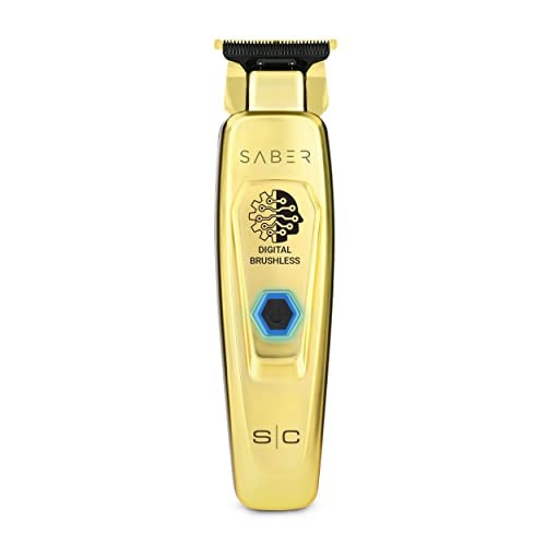 StyleCraft Saber Professional Full Metal Body Digital Brushless Motor Cordless Hair Trimmer (Gold) - Image 5