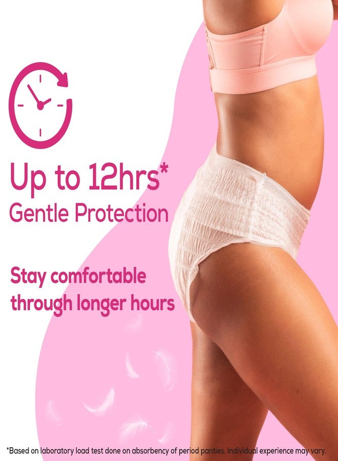 عشية أي وقت مضى سراويل إيفريف فائقة النعومة للحيض للبنات والسيدات، (مقاس XL-XXL)، 10 قطع، تغطية كاملة 360 درجة طوال الليل، طبقة علوية فائقة النعومة، امتصاص عالٍ للتدفق الغزير، سراويل داخلية للاستخدام مرة واحدة للحوامل وما بعد الولادة - Image 4