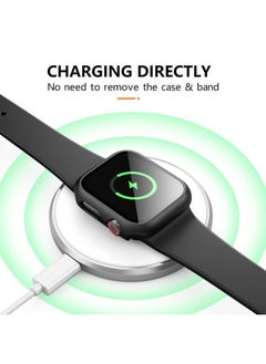 Mugust 3 Pack Case for Apple Watch Series 3 42mm Hard PC Case with Tempered Glass Screen Protector Waterproof Anti-Scratch HD Ultra-Thin Full Protective Cover for iWatch 42mm (Black)  - Image 5
