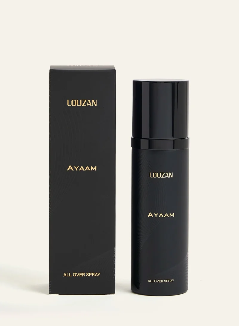 Louzan Louzan Ayaam All-Over Body Spray 100ml – Orange Blossom, Vanilla & Leather Fragrance for Women & Men