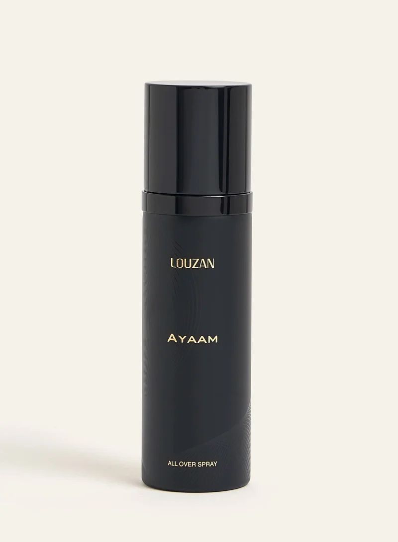 Louzan Ayaam All-Over Body Spray 100ml – Orange Blossom, Vanilla & Leather Fragrance for Women & Men
