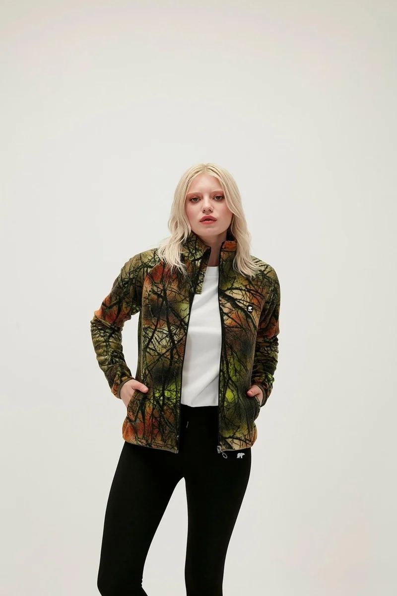 باد بير Equinox Full Zip Women's Khaki Jacket