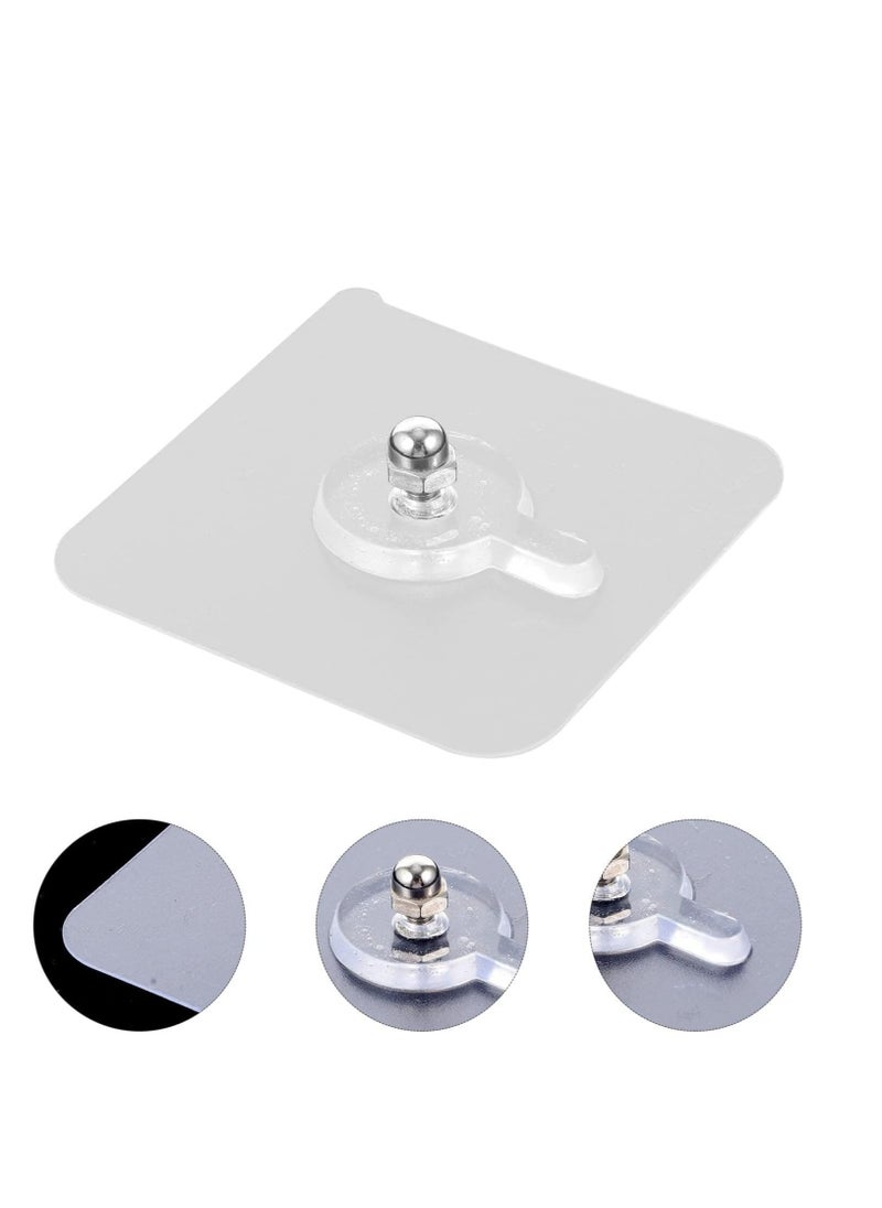 10pcs Adhesive Nails Wall Hanging Hooks Adhesive Nails Hooks Fixing Hooks for Kitchen Bathroom Bedroom Living Room Max Recommended Weight: 5.0kg  - Image 2