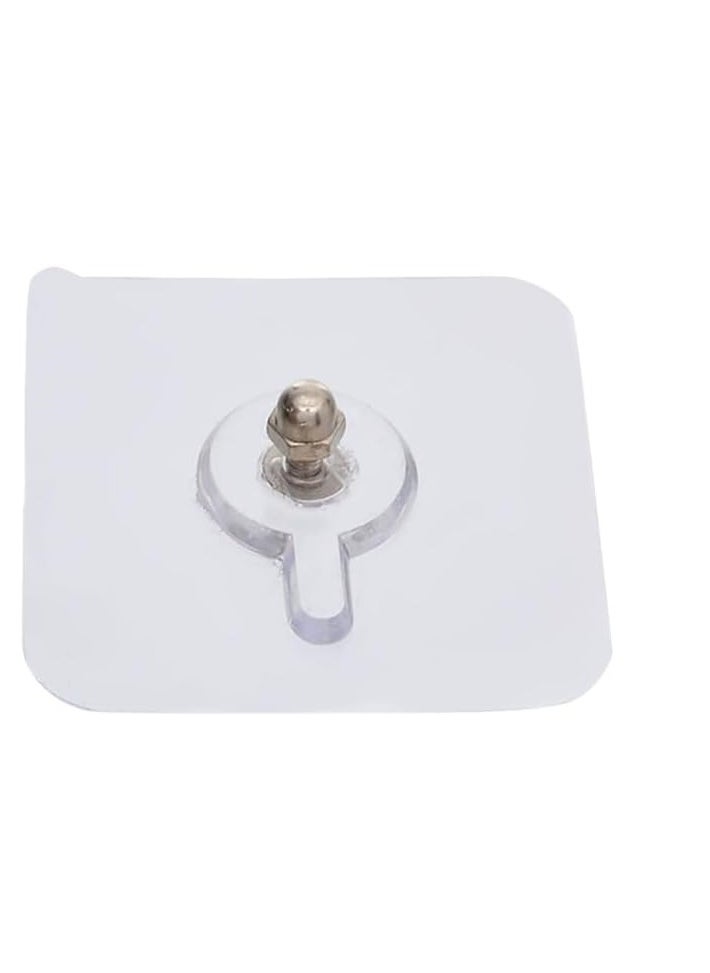 10pcs Adhesive Nails Wall Hanging Hooks Adhesive Nails Hooks Fixing Hooks for Kitchen Bathroom Bedroom Living Room Max Recommended Weight: 5.0kg  - Image 3