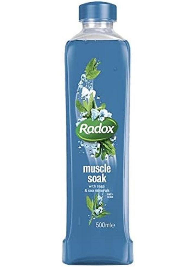 Feel Good Fragrance 500ml Muscle Bath Soak, Blue, (Pack of 1)