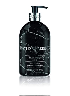 Baylis & Harding Dark Fig & Amber Elements Hand Wash, 500ml - Vegan Friendly  - Image 1