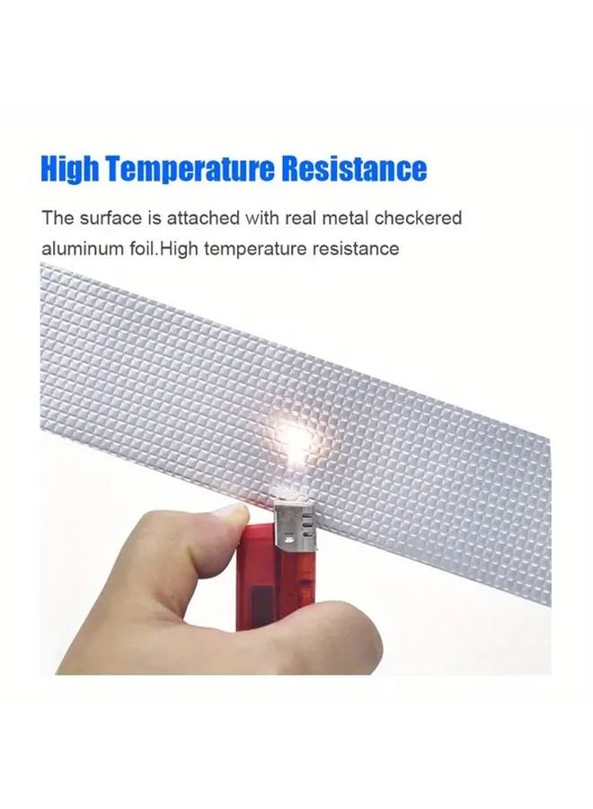 1000x5cm Waterproof Aluminum Foil Butyl Tape High Temperature Resistant Self Adhesive Sealant - Image 5