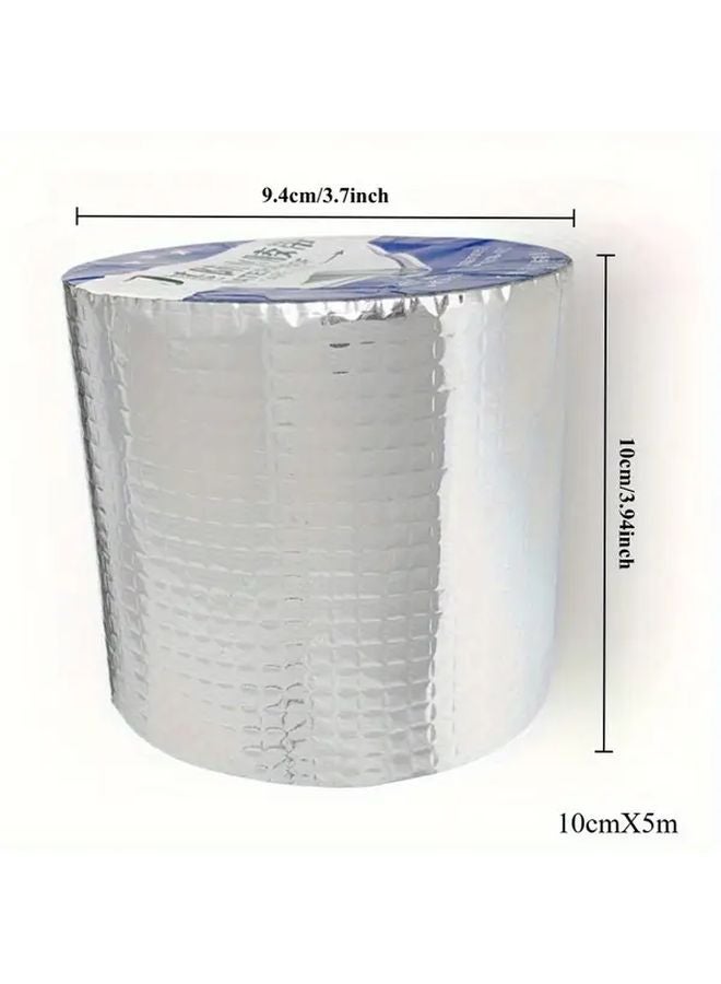 1000x5cm Waterproof Aluminum Foil Butyl Tape High Temperature Resistant Self Adhesive Sealant - Image 4