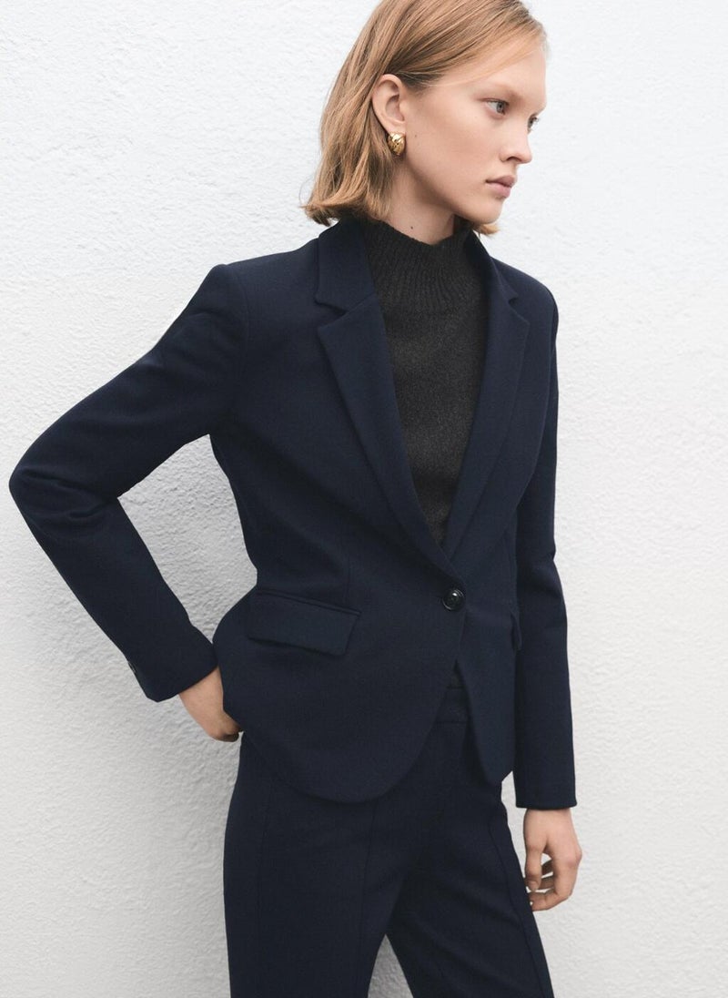 MANGO Fitted suit blazer - Image 1