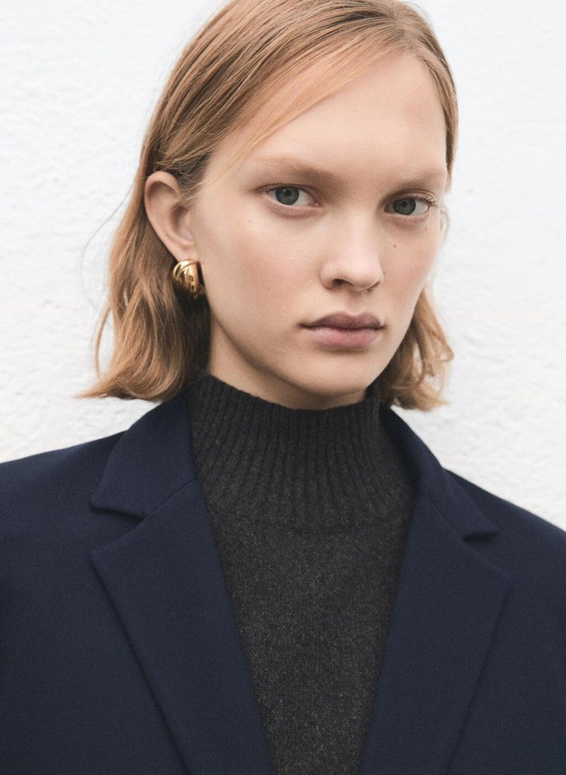 MANGO Fitted suit blazer - Image 3