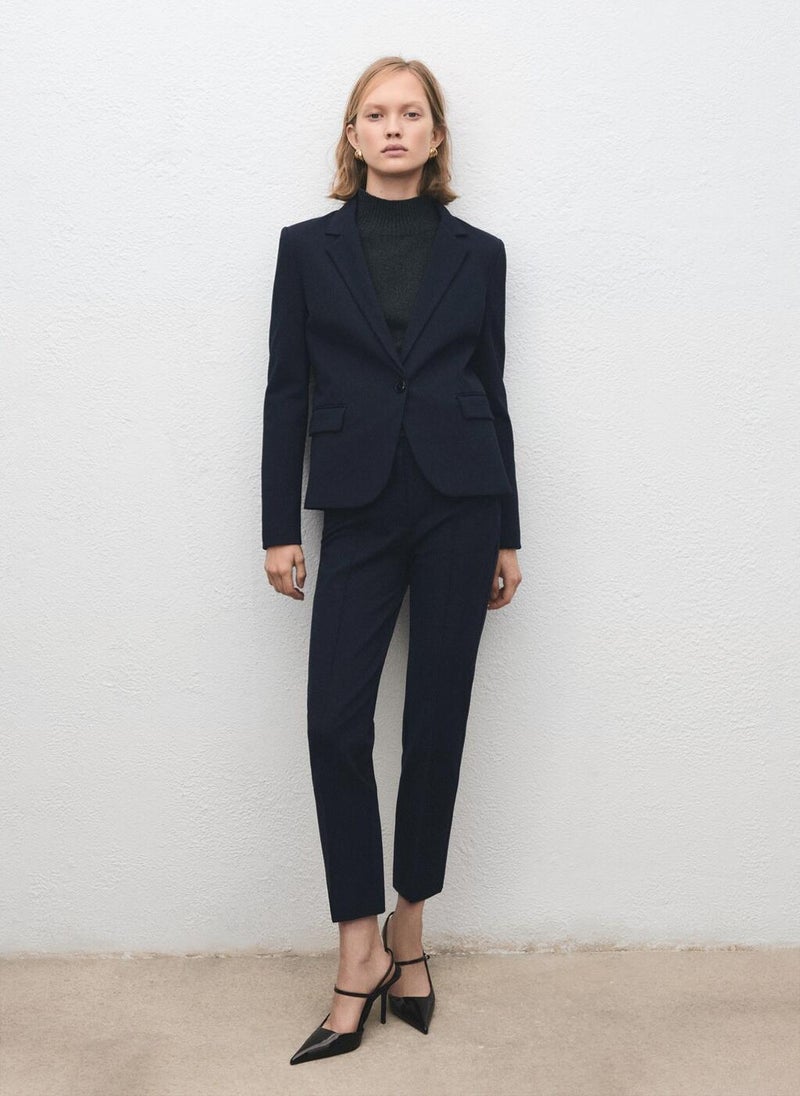 MANGO Fitted suit blazer - Image 4