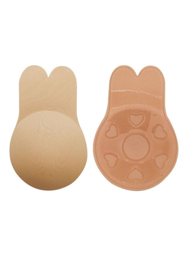 NIBEMINENT Rabbit Ears Strapless Pasty Invisible Bra Beige