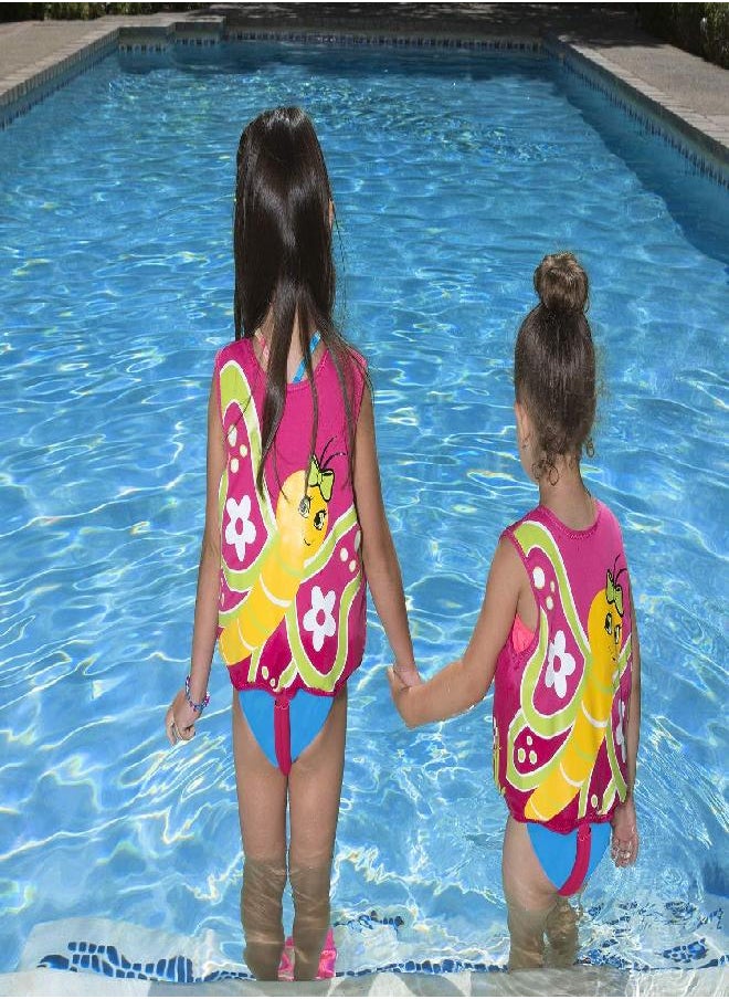 Poolmaster - Poolmaster 50554 Learn-to-Swim Butterfly Swim Vest - 1-3 Years Old Pink, Small - Image 1