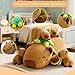 SQEQE Capybara Stuffed Animals with Babies Inside Capybara Plush with Mommy 4 Babies Cute Plushies with Turtle Backpack Decor Soft Pillow Toy for Kids Adults Valentines Stuffed Animals - Image 4