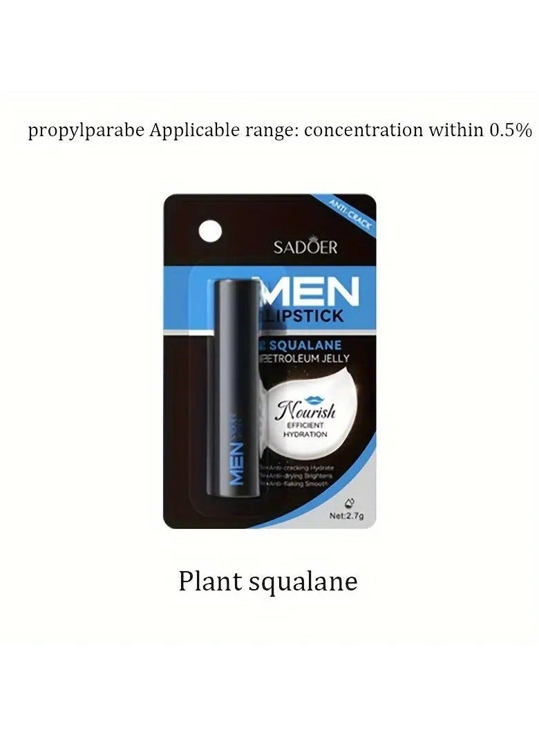SADOER 2 PCS SET Men's Squalane Vitamin E Lipstick, Improve Dry And Moisturizing Lips In Autumn And Winter, Plant Squalane - Image 4