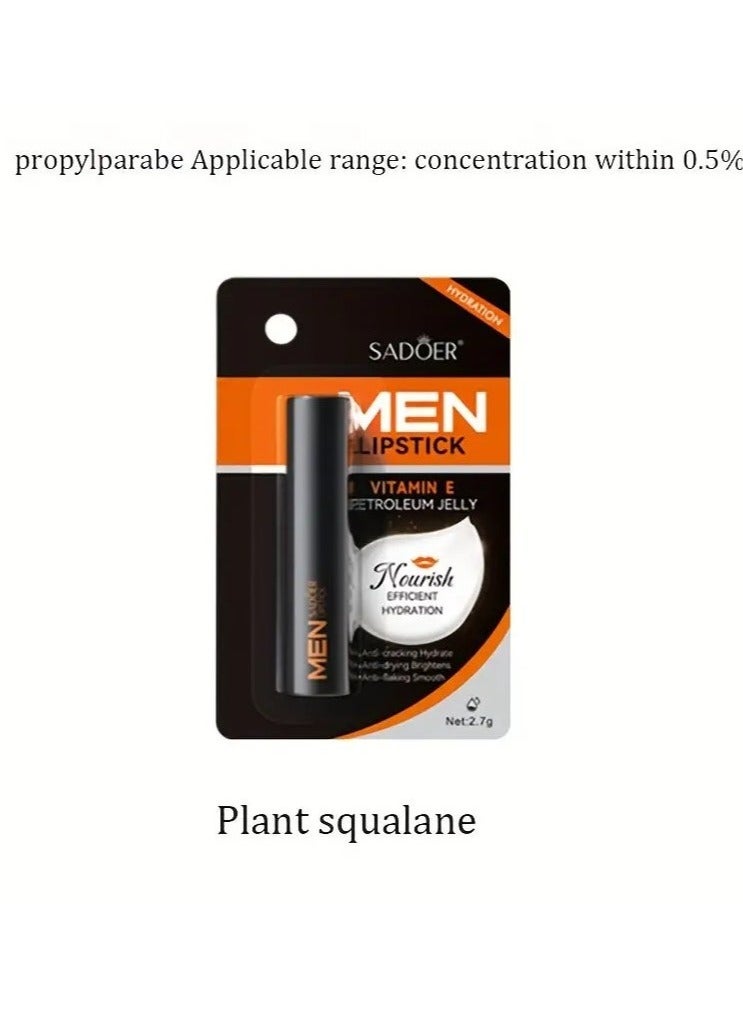 SADOER 2 PCS SET Men's Squalane Vitamin E Lipstick, Improve Dry And Moisturizing Lips In Autumn And Winter, Plant Squalane - Image 5