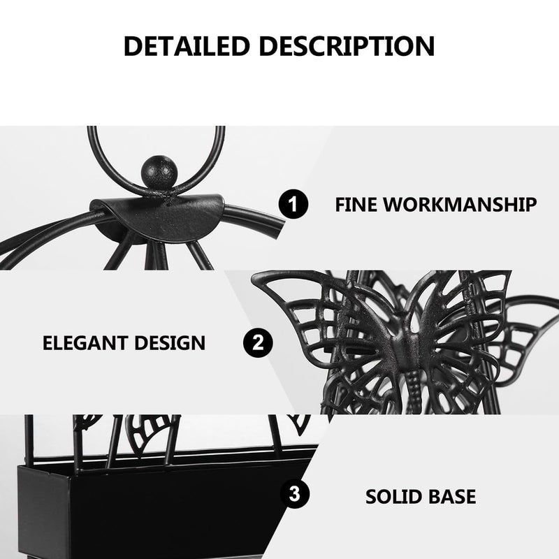 Creative Butterfly Mosquito Incense Holder Fireproof Metallic Ash Catcher Tray for Home Outdoor - Image 4