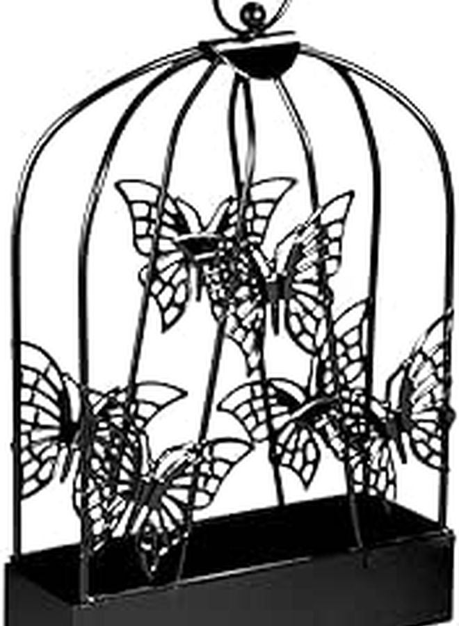 Creative Butterfly Mosquito Incense Holder Fireproof Metallic Ash Catcher Tray for Home Outdoor - Image 1