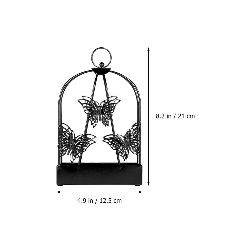 Creative Butterfly Mosquito Incense Holder Fireproof Metallic Ash Catcher Tray for Home Outdoor - Image 3