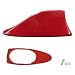 LHDOS Car Shark Fin Antenna Cover Plastic Automotive Signal Roof Aerial Cover with Adhesive Tape Universal Roof Mount Antenna Replacement Vehicle Decorative Cover for Car Truck SUV Red - Image 2