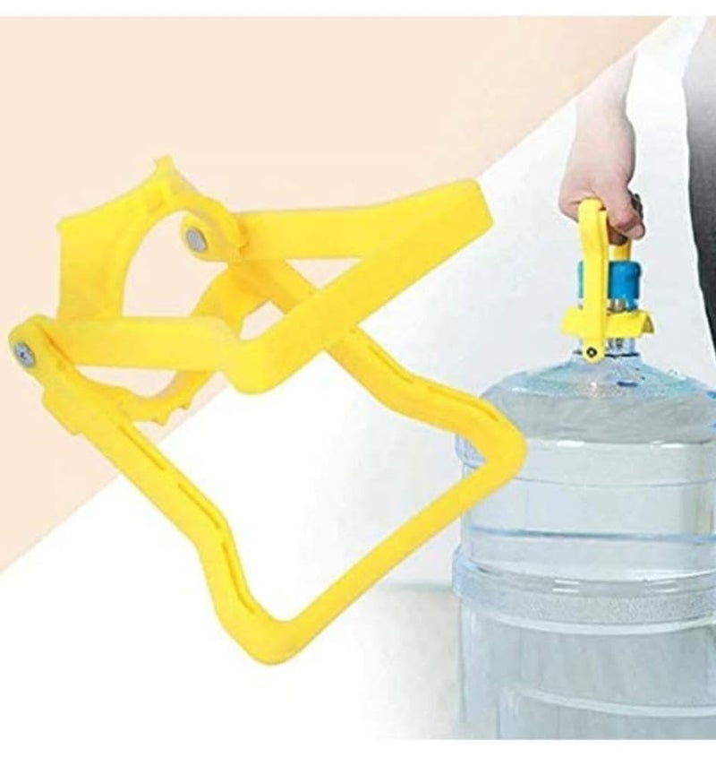 Clazkit دلو مياه محمول مع مقبض لنقل زجاجات المياه (20 لتر) مقبض زجاجة المياه (1) بلاستيك، متعدد الألوان - Image 1