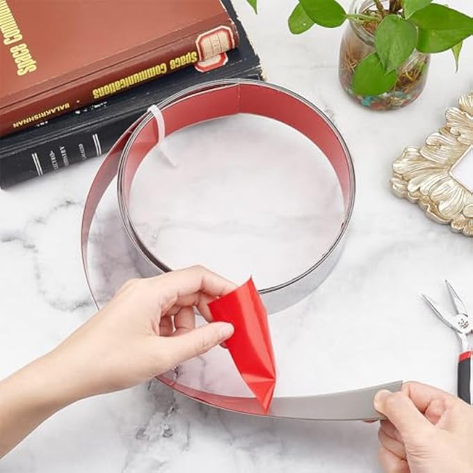 2M WALL MOLDING TRIM STAINLESS STEEL SELF-ADHESIVE FLEXIBLE MOLDING TRIM METAL MOLDING WALL TRIM CEILING MOLDING TRIM PEEL AND STICK TRIM MOLDING FOR WALL MIRROR FURNITURE DOOR,50MM WIDE - Image 2