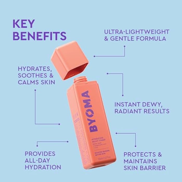 BYOMA Hydrating Milky Toner - Dewy, Ultra Hydrating Toner for Face - Soothes Skin, Locks in Moisture, Reduces Redness - Barrier Repair - 5.07 fl oz - Image 3