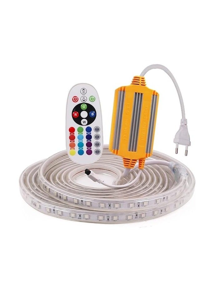 عام شريط اضاءة  - متعدد الالوان - 220 فولت بالفضاء اللوني ار جي بي (10 امتار) - Image 1