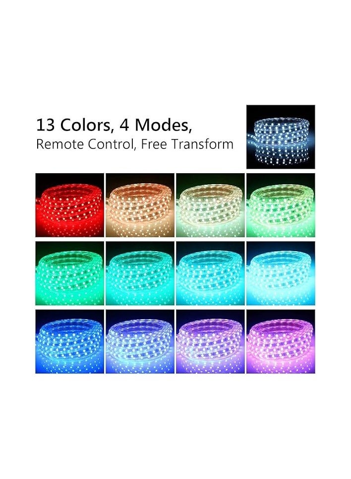 عام شريط اضاءة  - متعدد الالوان - 220 فولت بالفضاء اللوني ار جي بي (10 امتار) - Image 2