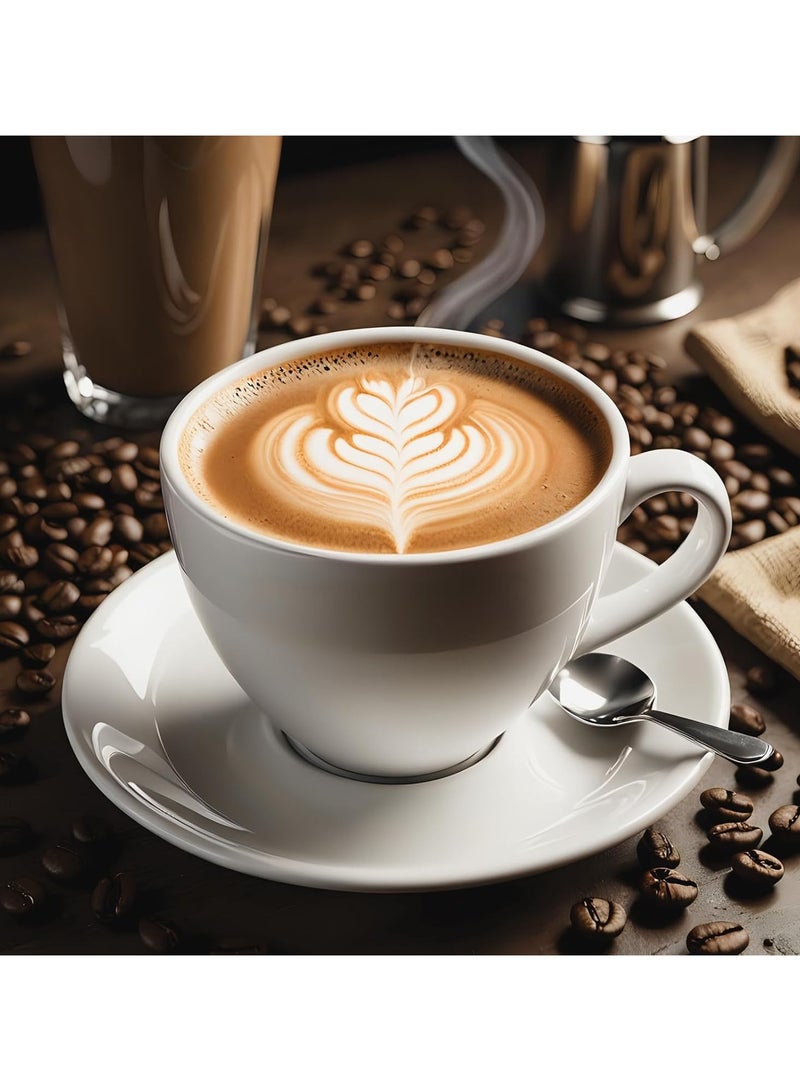 general 6 Pcs Teaspoons Set Stainless Steel Small Spoons Set for Coffee Tea Dessert Appetizer Ice Cream Dishwasher Safe Use for Home Cafe - Image 3