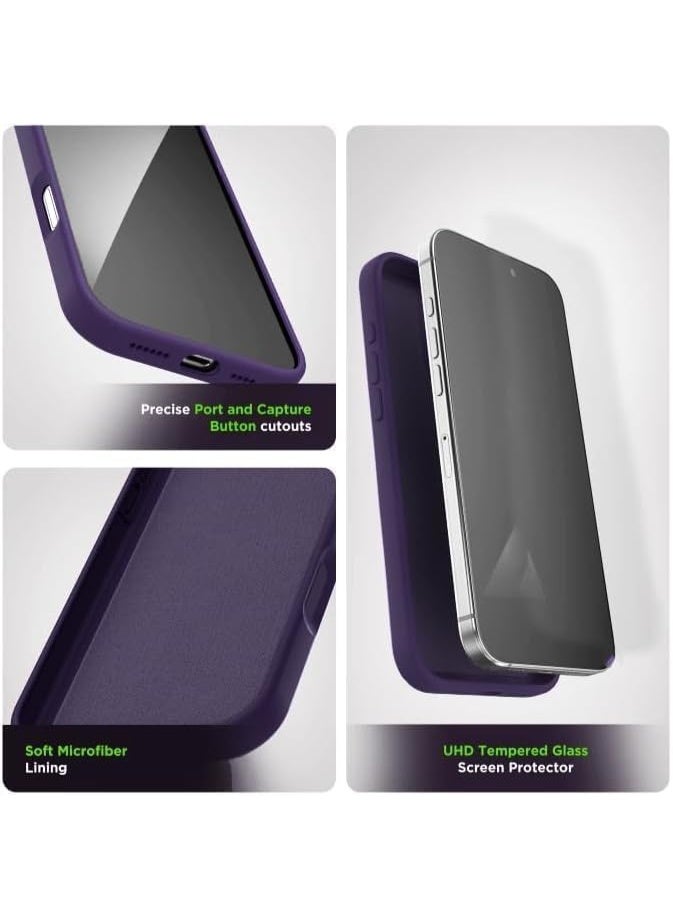 Case for iPhone 17 Soft Liquid Silicone Gel Case Full Body Shockproof Protection Matte Finish Cover Soft Microfiber Lining Cushion Slim Back Case for iPhone 17 - Image 4