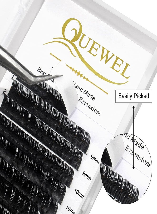 QUEWEL Eyelash Extension Supplies 0.05 D Curl Mix-8-14mm Classic Individual Lash Extensions|Optinal 0.03/0.05/0.07/0.10/0.15/0.20 C/D Single 8-25mm Mix 8-14mm 15-20mm 20-25mm|(0.05 D MIX-8-14mm) - Image 2