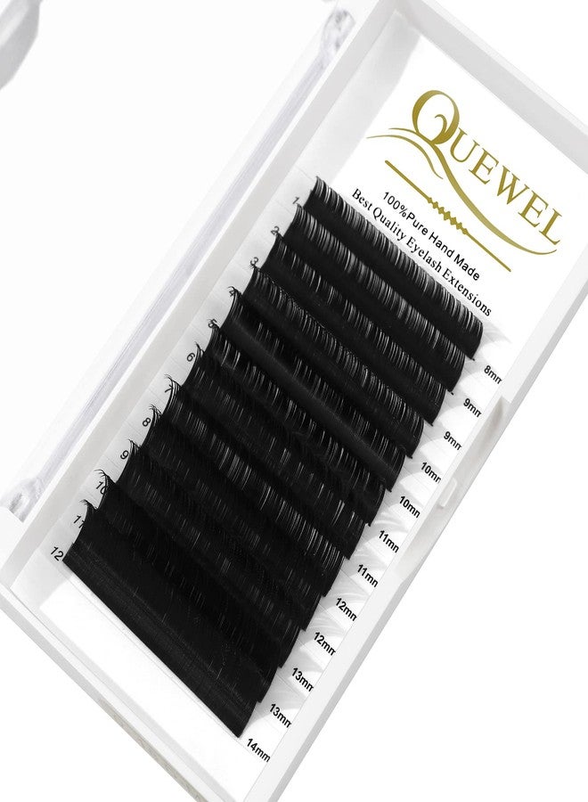 QUEWEL Eyelash Extension Supplies 0.05 D Curl Mix-8-14mm Classic Individual Lash Extensions|Optinal 0.03/0.05/0.07/0.10/0.15/0.20 C/D Single 8-25mm Mix 8-14mm 15-20mm 20-25mm|(0.05 D MIX-8-14mm) - Image 1