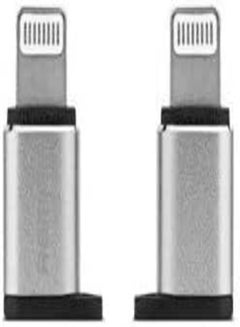 REMAX Remax RA-USB2 Micro USB Adapter To Lightning With Strap Set Of 2 Pieces - Silver 