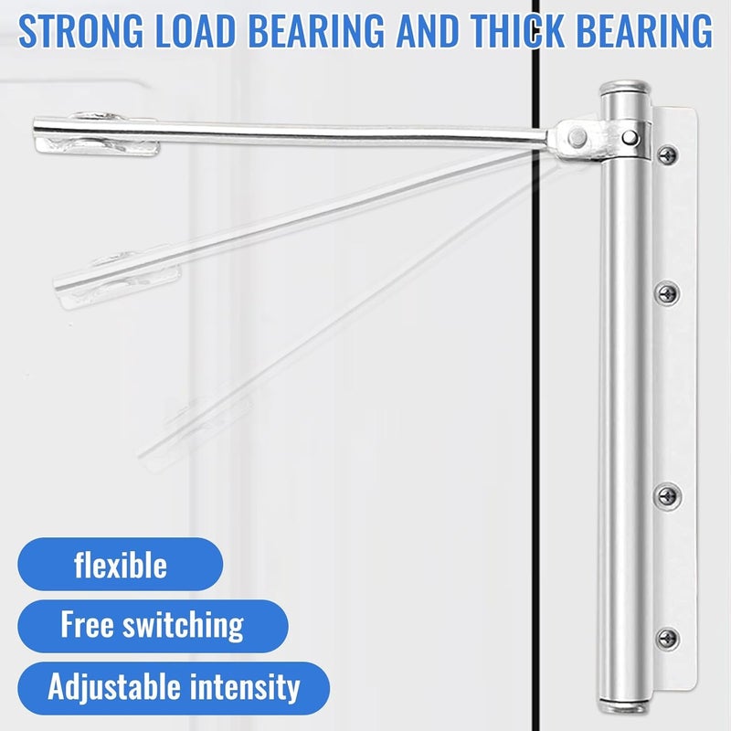 REMICH Spring Door Closer Door Closers to Convert Hinged Doors Alloy Automatic Fire Rated Door Closer SelfClosing Automatic Closing Gate Doors Stainless Steel Spring Door Closer Fitting Set - Image 5