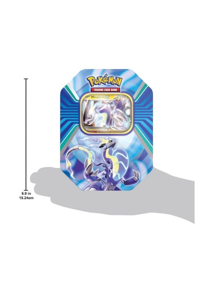 Pokemon TCG - Paldea Legends Tin Koraidon and Miraidon - 1 Piece Only, Assorted/Style May Vary - Image 1