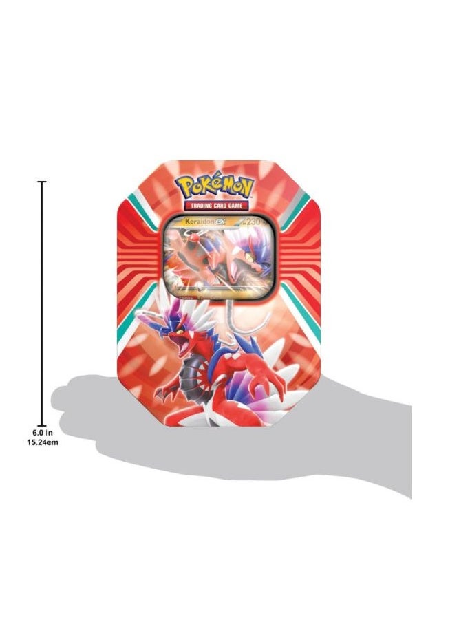 Pokemon TCG - Paldea Legends Tin Koraidon and Miraidon - 1 Piece Only, Assorted/Style May Vary - Image 1