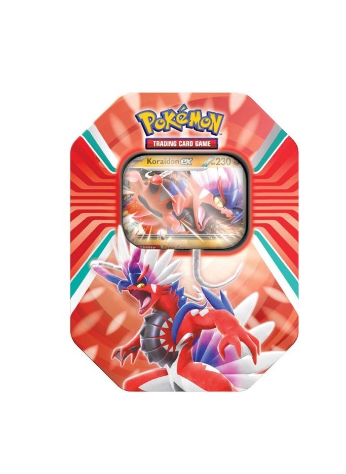 Pokemon TCG - Paldea Legends Tin Koraidon and Miraidon - 1 Piece Only, Assorted/Style May Vary - Image 1