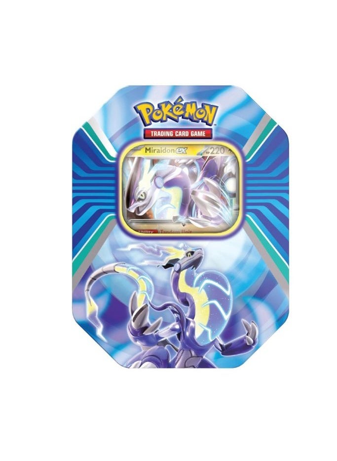 Pokemon TCG - Paldea Legends Tin Koraidon and Miraidon - 1 Piece Only, Assorted/Style May Vary - Image 1