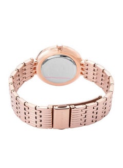 GIORDANO Giordano Eleganza Collection Round Analog Watch for Women, Diamond-Set with Metal Strap Ladies Water Resistant Wrist Watch - A2083 (Silver)  - Image 4