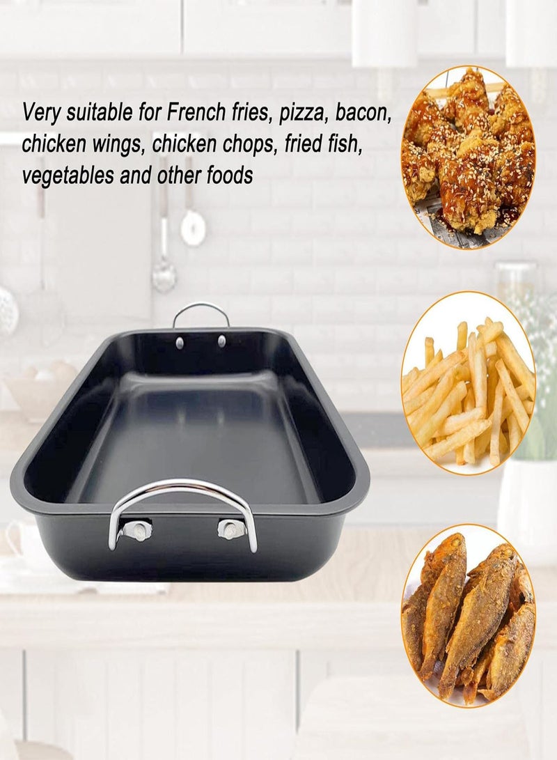 GGOOT Nonstick Stove Top Grill Pan, Special Pan for Frying Fish, Grill Top for Stove, Grilled Pan for Stovetop, Rectangular Grilling Pan, Grill Panel for Frying Fish - Image 3