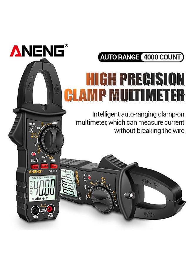 ANENG - ST180 4000 Counts Digital Clamp Meter Multimeter Clamp Multimeter Voltmeter Ammeter AC DC Voltage AC Current Meter NCV Tester Universal Meter Tester Current Clamp Tester - Image 1