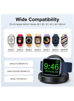 KASTWAVE Watch Charger Stand for Apple, Portable Magnetic Charging Dock for iWatch, Wireless Charging Station with Apple Watch Series 7 SE 6 5 4 3 2, Support Nightstand Mode  - Image 2