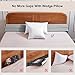 EUHAMS Twin Size Bed Wedge Pillow Bed Gap Filler Mattress Wedge Headboard Pillow Fill The Gap 07 Between Headboard and Mattress for Sleeping Backrest Pillow 39x10x6 Grey - Image 4
