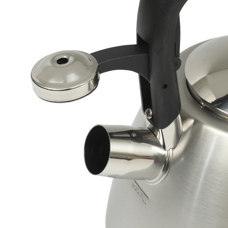 Mr. Coffee Hartbay 2.4 Quart Whistling Tea Kettle, Large Stainless Steel Stovetop Kettle, Durable Fast-Boil Tea Pot - Image 4